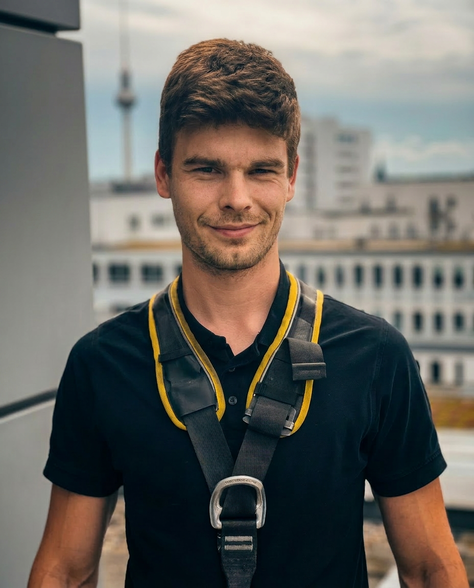 Nick Troche, Industriekletterer aus Bernau bei Berlin
